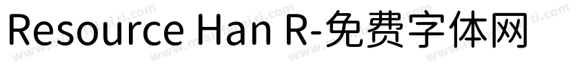Resource Han R字体转换